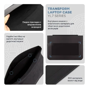 Чехол-подставка iLoungeMax Armor Sleeve Stand Black для MacBook 15" | 16" - Фото 3