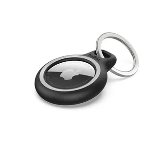 Чохол з кільцем Belkin Reflective Secure Holder Black для Apple AirTag на рюкзак/нашийник