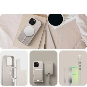 Бежевий чохол Spigen Cyrill Kajuk Classic Charm Mag для iPhone 16 Pro Max - Фото 12
