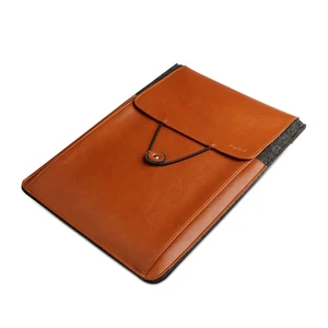 Кожаный чехол d-park Postman Coffee для Apple Macbook 12" | Air 11" - Фото 3