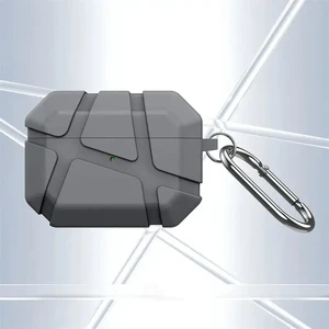 Чохол з карабіном iLoungeMax Ultra Hybrid Case Gray для AirPods Pro 3