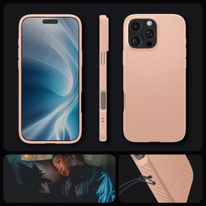 Розовый чехол Spigen Liquid Air для iPhone 16 Pro Max - Фото 13