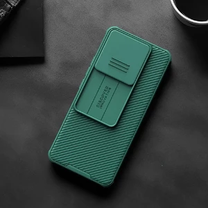 Противоударный чехол со шторкой для камеры Nillkin CamShield Pro Green для Xiaomi Redmi Note 13 Pro 5G/Poco X6 - Фото 4