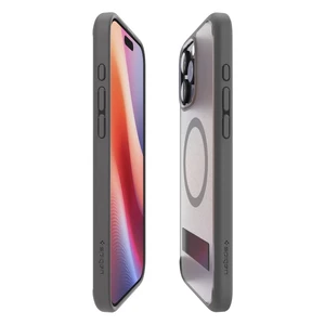 Півпрозорий сірий чохол Spigen Ultra Hybrid S Mag для iPhone 16 Pro Max - Фото 2