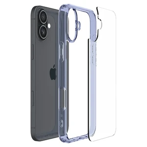 Прозорий синій чохол Spigen Ultra Hybrid для iPhone 16 Plus - Фото 7