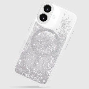 Серебряный блестящий чехол Case-Mate Waterfall MagSafe для iPhone 16 - Фото 11