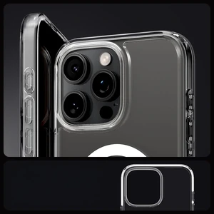 Прозорий білий чохол Spigen Crystal Hybrid Mag для iPhone 16 Pro Max - Фото 9