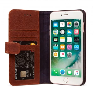 Кожаный чехол-книжка Decoded 2-in-1 Wallet Case Brown для iPhone 8 Plus | 7 Plus | 6s Plus | 6 Plus - Фото 6