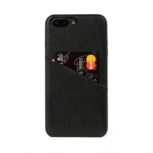 Кожаный чехол с отделением для карт Decoded Back Cover Black для iPhone 8 Plus | 7 Plus | 6s Plus | 6 Plus - Фото 2