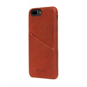 Кожаный чехол с отделением для карт Decoded Back Cover Brown для iPhone 8 Plus | 7 Plus | 6s Plus | 6 Plus - Фото 3