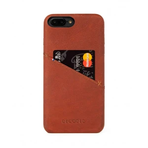 Кожаный чехол с отделением для карт Decoded Back Cover Brown для iPhone 8 Plus | 7 Plus | 6s Plus | 6 Plus - Фото 2