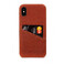 Кожаный чехол с отделением для карт Decoded Back Cover Brown для iPhone X | XS - Фото 2