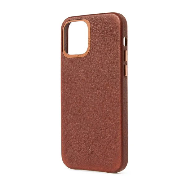Кожаный чехол Decoded Back Cover Brown для iPhone 12 Pro Max