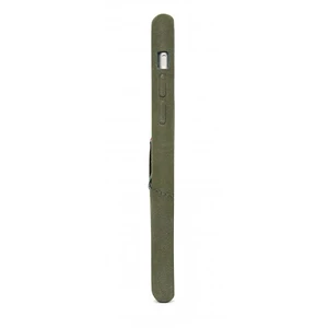 Кожаный чехол с отделением для карт Decoded Back Cover Olive Green для iPhone X | XS - Фото 6