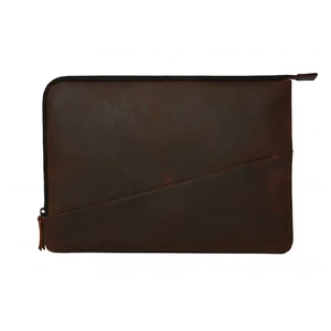 Шкіряний чохол-сумка Decoded Waxed Slim Sleeve Brown для MacBook Pro 13" (2016 | 2017 | 2018) | Air 13" (2020 | 2019 | 2018) - Фото 3