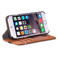 Кожаный чехол-книжка Decoded Wallet Case Brown для iPhone SE 3 | SE 2 | 8 | 7 | 6s | 6 - Фото 4