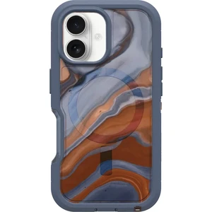 Противоударный чехол Otterbox Defender Series Pro XT MagSafe High Desert Marble (Blue) для iPhone 16  - Фото 1