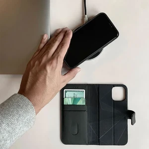 Шкіряний чохол-книжка Decoded 2-in-1 Detachable Wallet Black для iPhone 12 | 12 Pro - Фото 7