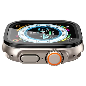 Захисне скло Spigen Screen Protector Glas.tR Slim Pro Black для Apple Watch Ultra 49mm - Фото 3