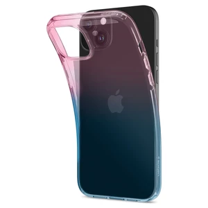 Прозрачный чехол Spigen Liquid Crystal Gradation Pink для iPhone 15 - Фото 2