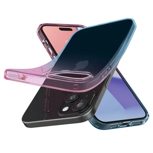 Прозрачный чехол Spigen Liquid Crystal Gradation Pink для iPhone 15 - Фото 3