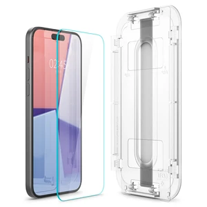 Защитное стекло с рамкой для поклейки Spigen EZ FIT Glas.tR для iPhone 16 Plus | 15 Plus (2 шт.) - Фото 3
