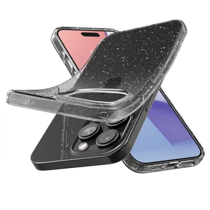 Прозрачный чехол Spigen Liquid Crystal Glitter Quartz для iPhone 15 Pro - Фото 3