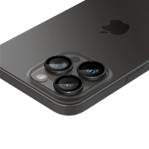 Захисне скло на камеру Spigen Optik Pro Black для iPhone 15 Pro | 15 Pro Max | 14 Pro | 14 Pro Max (2 шт.) - Фото 3