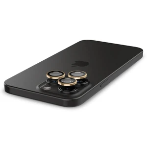 Захисне скло на камеру Spigen Optik Pro Gold для iPhone 15 Pro | 15 Pro Max | 14 Pro | 14 Pro Max (2 шт.) - Фото 2