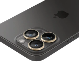 Захисне скло на камеру Spigen Optik Pro Gold для iPhone 15 Pro | 15 Pro Max | 14 Pro | 14 Pro Max (2 шт.) - Фото 3
