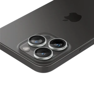 Захисне скло на камеру Spigen Optik Pro Silver для iPhone 15 Pro | 15 Pro Max | 14 Pro | 14 Pro Max (2 шт.) - Фото 5