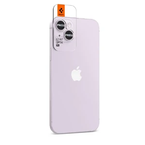Захисне скло на камеру Spigen Optik Pro Purple для iPhone 15 | 15 Plus | 14 | 14 Plus (2 шт.) - Фото 2