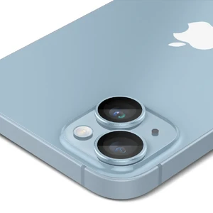 Захисне скло на камеру Spigen Optik Pro Blue для iPhone 15 | 15 Plus | 14 | 14 Plus (2 шт.) - Фото 5