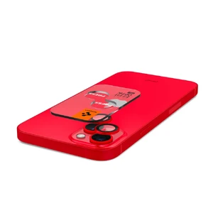 Захисне скло на камеру Spigen Optik Pro Red для iPhone 15 | 15 Plus | 14 | 14 Plus (2 шт.) - Фото 6