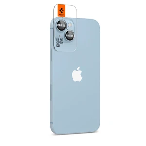 Захисне скло на камеру Spigen Optik Pro Blue для iPhone 15 | 15 Plus | 14 | 14 Plus (2 шт.) - Фото 3