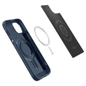 Защитный чехол с MagSafe Spigen Mag Armor (MagFit) Navy Blue для iPhone 15 Plus - Фото 3