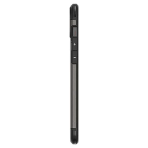 Противоударный чехол с подставкой Spigen Tough Armor (MagFit) Gunmetal для iPhone 15 - Фото 11
