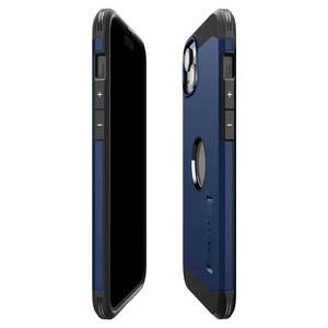 Противоударный чехол с подставкой Spigen Tough Armor (MagFit) Navy Blue для iPhone 15 Plus - Фото 7