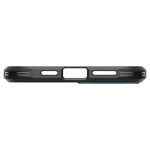 Противоударный чехол с подставкой Spigen Tough Armor (MagFit) Navy Blue для iPhone 15 Plus - Фото 11
