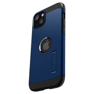 Противоударный чехол с подставкой Spigen Tough Armor (MagFit) Navy Blue для iPhone 15 Plus - Фото 5