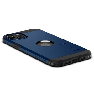 Противоударный чехол с подставкой Spigen Tough Armor (MagFit) Navy Blue для iPhone 15 Plus - Фото 6