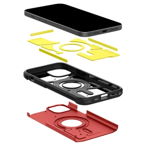 Протиударний чохол з підставкою Spigen Tough Armor (MagFit) Red для iPhone 15 - Фото 4