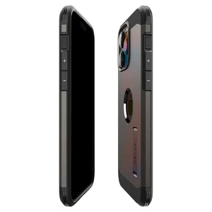 Протиударний чохол з підставкою Spigen Tough Armor (MagFit) Gunmetal для iPhone 15 Pro - Фото 6