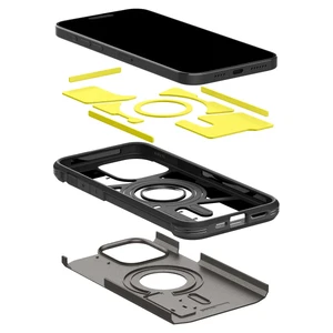 Протиударний чохол з підставкою Spigen Tough Armor (MagFit) Gunmetal для iPhone 15 Pro - Фото 4