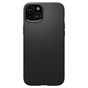 Защитный чехол Spigen Liquid Air Matte Black для iPhone 15 - Фото 6