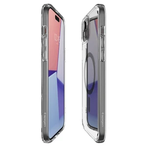 Прозорий чохол з MagSafe Spigen Ultra Hybrid (MagFit) Graphite для iPhone 15 - Фото 4