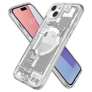 Защитный чехол Spigen Ultra Hybrid Case (MagFit) Zero One White для iPhone 15 Plus - Фото 2