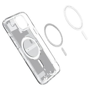 Защитный чехол Spigen Ultra Hybrid Case (MagFit) Zero One White для iPhone 15 Plus - Фото 3