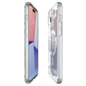 Защитный чехол Spigen Ultra Hybrid Case (MagFit) Zero One White для iPhone 15 Plus - Фото 4
