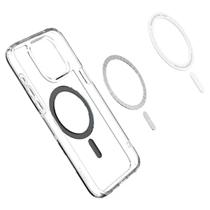 Прозрачный чехол с MagSafe Spigen Ultra Hybrid (MagFit) Carbon Fiber для iPhone 15 Pro Max - Фото 4